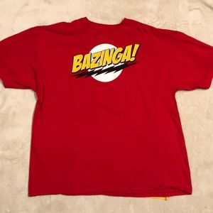 Sheldon Cooper Big Bang Theory Bazinga Tee W/ Cape